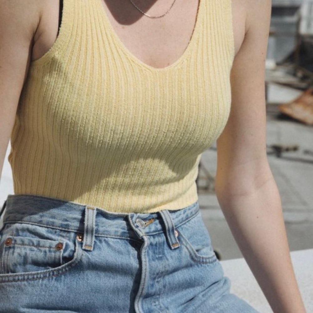 Yellow Brandy Melville Tank!